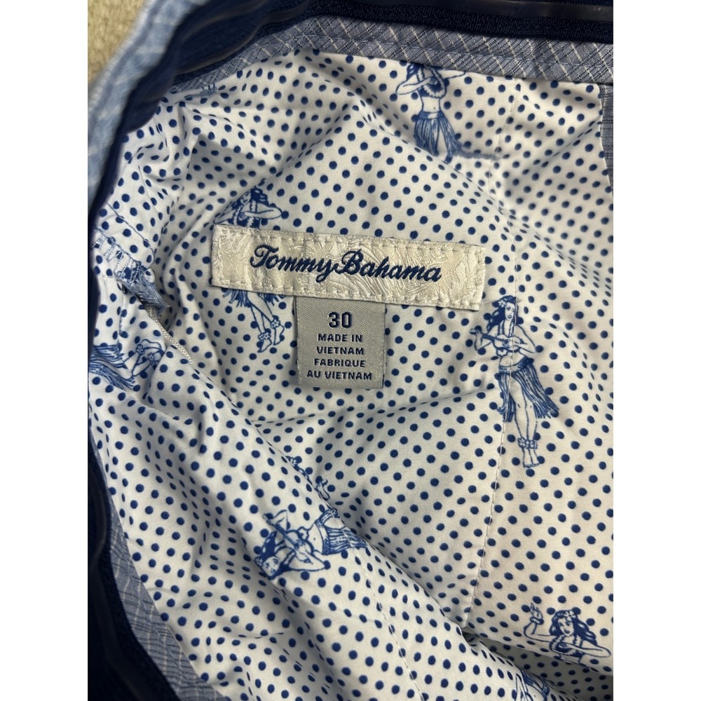 Tommy Bahama Men's Blue Plaid Shorts Size 30 Grid Check Golf Beach Casual - Picture 6 of 8